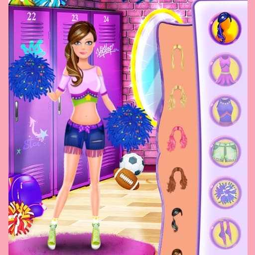Game High School Cheerleader Dressup